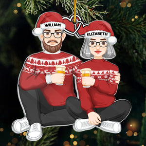 Tu es mon souhait de Noël - Ornement personnalisé pour couple - Forme personnalisée en acrylique - Cadeau de Noël pour mari et femme, anniversaire