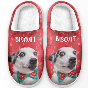 Chaussons personnalisés avec photo de votre meilleur ami - Chaussons moelleux personnalisés pour chiens et chats - Cadeau de Noël pour propriétaires et amoureux des animaux