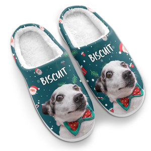 Chaussons personnalisés avec photo de votre meilleur ami - Chaussons moelleux personnalisés pour chiens et chats - Cadeau de Noël pour propriétaires et amoureux des animaux