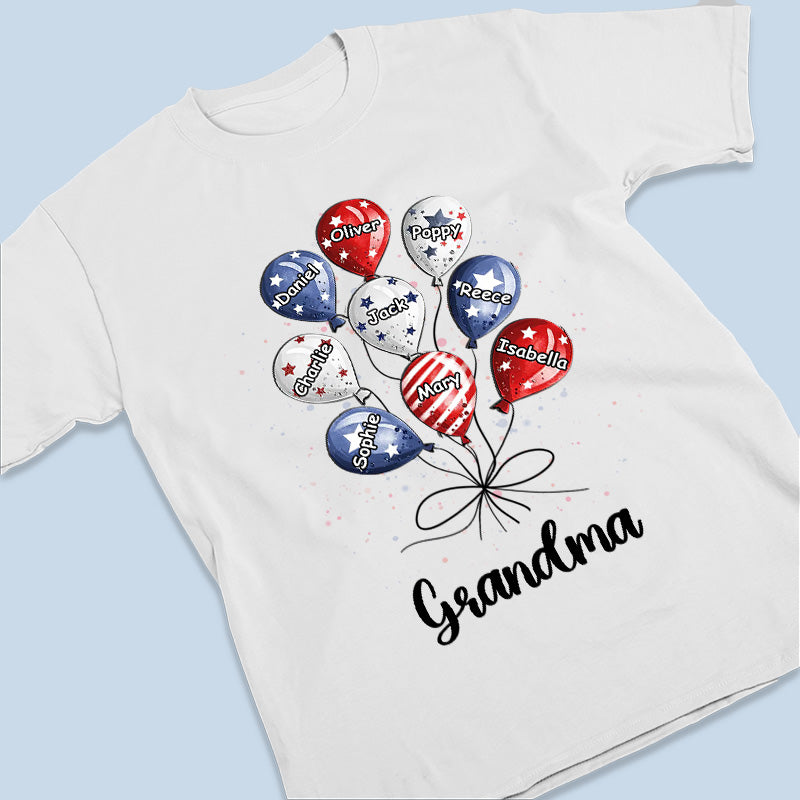 Grand-mère est ma meilleure amie - T-shirt patriotique unisexe personnalisé, sweat à capuche, sweat-shirt - Jour de l'Indépendance, 4 juillet, cadeau d'anniversaire pour grand-mère