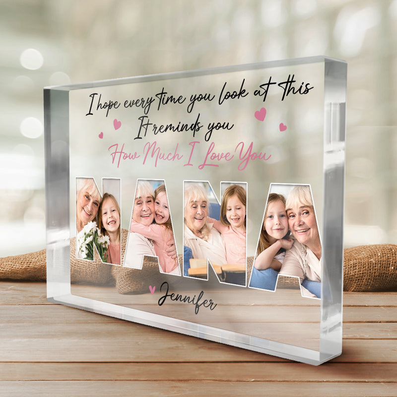Photo personnalisée « Nous aurons toujours besoin de vous » - Plaque rectangulaire en acrylique personnalisée pour la famille - Cadeau pour maman, grand-mère