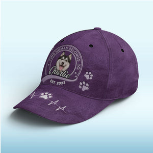 Le meilleur thérapeute a de la fourrure et quatre pattes rouges - Bonnet personnalisé pour chien, casquette classique à imprimé intégral - Nouveauté, cadeau pour propriétaires et amoureux des animaux