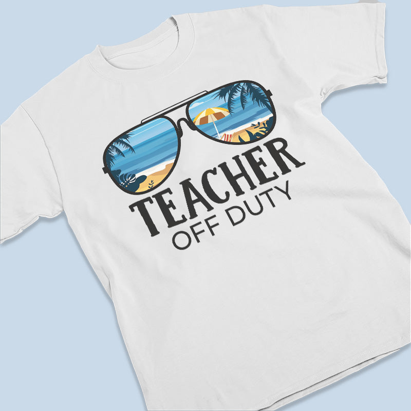 Enseignant hors service - T-shirt unisexe personnalisé d'été, sweat à capuche, sweat-shirt - Appréciation, remise de diplôme, départ à la retraite, cadeau de remerciement pour enseignant, cadeau d'enseignant des étudiants