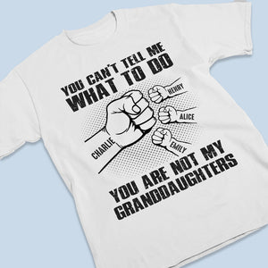 Seuls mes petits-enfants peuvent - T-shirt unisexe personnalisé, sweat à capuche, sweat-shirt - Cadeau de fête des pères, d'anniversaire pour papa, grand-père