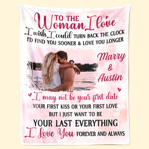 Couverture personnalisée avec photo « Je te trouverai plus tôt » - Cadeau pour mari et femme, anniversaire