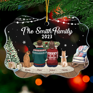 Our Christmas Is Finally Here - Memorial Personalized Custom Ornament - Acrylic Benelux Shaped - Christmas Gift, Sympathy Gift For Pet Owners, Pet Lovers