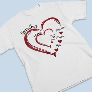 Les Amoureux de Maman - T-shirt, sweat à capuche et sweat-shirt unisexe personnalisé pour la famille - Cadeau pour grand-mère