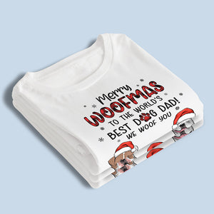 Joyeux Noël à tous ! T-shirt, sweat à capuche et sweat-shirt unisexe personnalisé pour chien ! Cadeau de Noël pour les propriétaires et les amoureux des animaux.