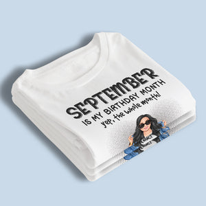 C'est mon mois d'anniversaire - T-shirt, sweat à capuche et sweat-shirt unisexe personnalisé pour la famille - Cadeau d'anniversaire pour les membres de la famille