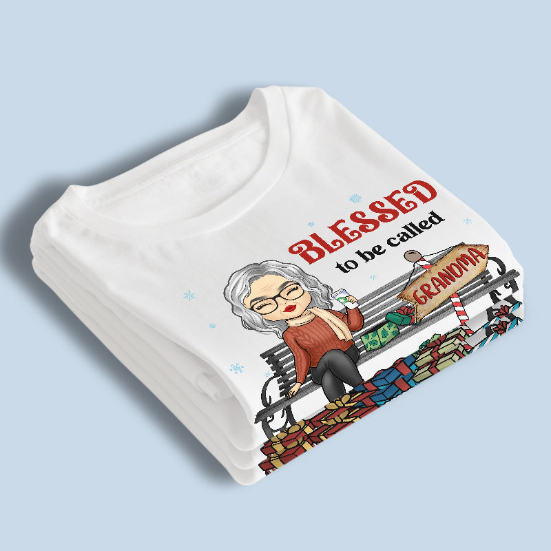 Un cadeau d'amour - T-shirt, sweat à capuche et sweat-shirt unisexe personnalisé pour la famille - Cadeau de Noël pour grand-mère