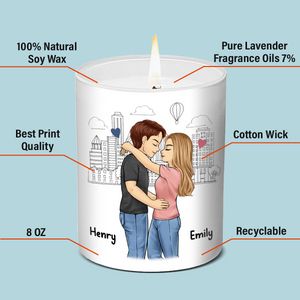 Tu es le meilleur - Bougie parfumée sans fumée personnalisée pour couple - Cadeau pour mari et femme, anniversaire