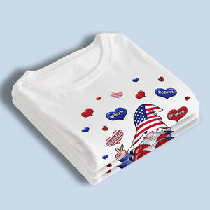 Meilleure grand-mère du monde - T-shirt patriotique unisexe personnalisé pour la famille, sweat à capuche, sweat-shirt - Jour de l'Indépendance, 4 juillet, cadeau d'anniversaire pour grand-mère