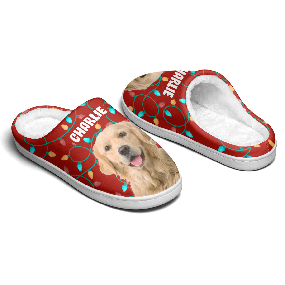 Chaussons personnalisés avec photo de l'animal le plus cool de tous les temps - Chaussons moelleux personnalisés pour chiens et chats - Cadeau de Noël pour propriétaires et amoureux des animaux