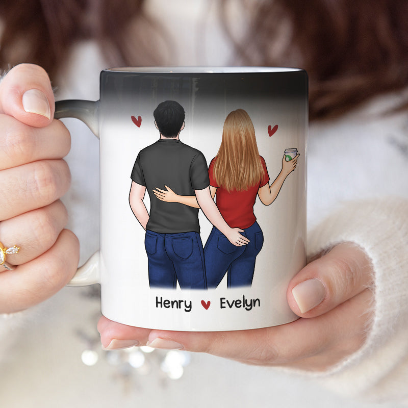 Félicitations pour une autre année en tant que mon mari - Tasse personnalisée à changement de couleur pour couple - Cadeau pour mari et femme, anniversaire