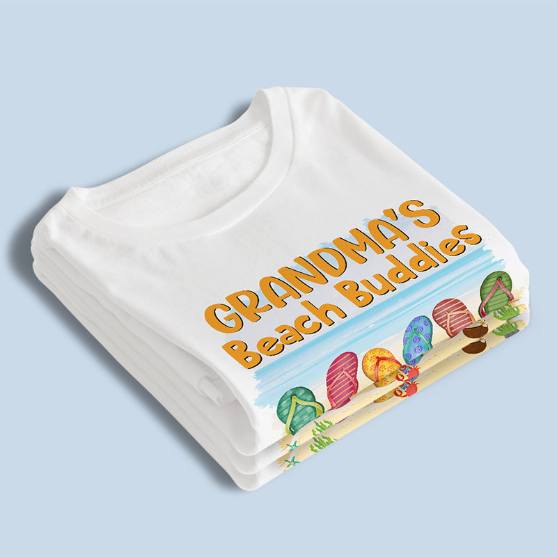 Beach Buddies - T-shirt, sweat à capuche et sweat-shirt unisexe personnalisé pour la famille - Vacances d'été, cadeau d'anniversaire pour grand-mère