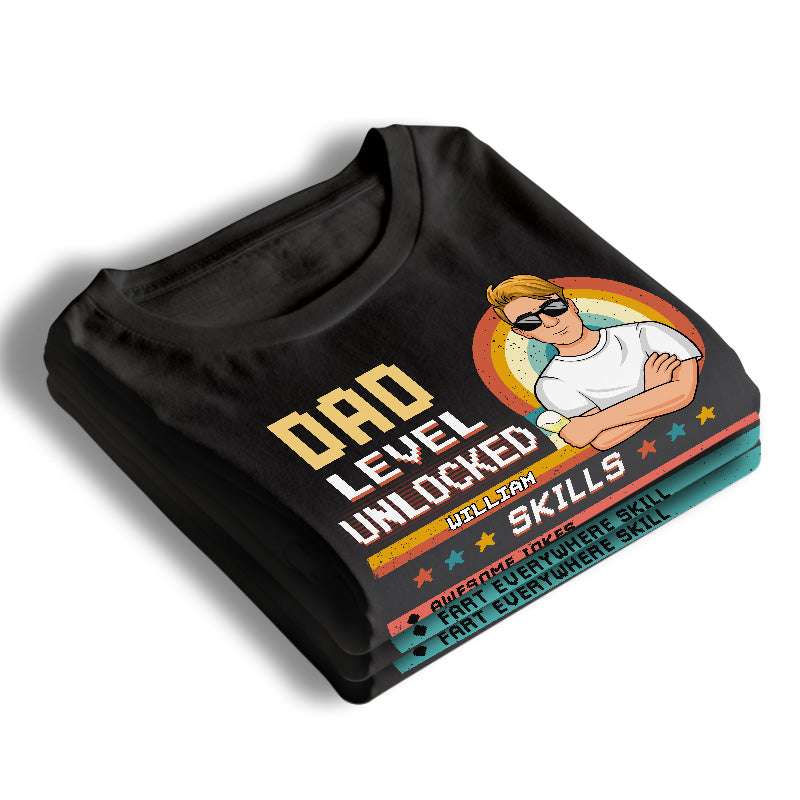 Les meilleures compétences de mon père - T-shirt unisexe personnalisé, sweat à capuche, sweat-shirt - Cadeau de fête des pères et d'anniversaire pour papa