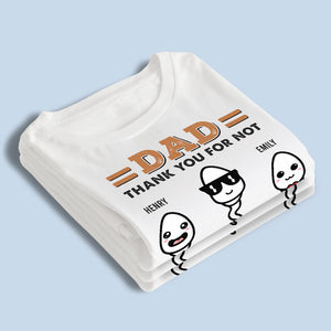 Merci de nous avoir sauvés - T-shirt unisexe personnalisé pour la famille, sweat à capuche, sweat-shirt - Cadeau de fête des pères, d'anniversaire pour papa