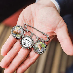 Custom Photo Not A Day Goes By That You Are Not Missed - Memorial Personalized Custom Round Shaped Lapel Pin, Brooch - Sympathy Gift For Family Members