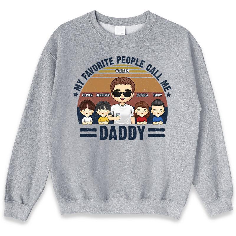 Appelez-moi papa - T-shirt unisexe personnalisé, sweat à capuche, sweat-shirt - Cadeau pour papa, grand-père