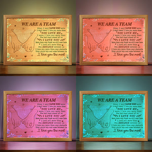 I Love You The Most - Couple Personalized Custom Frame Light Box - Gift For Husband Wife, Anniversary