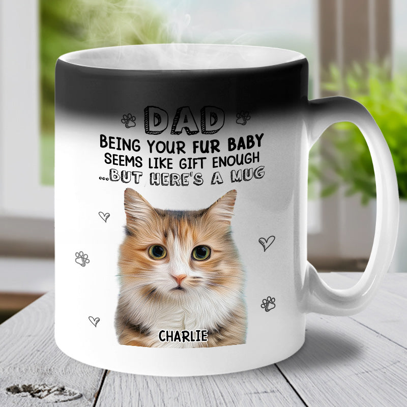 Mug personnalisé à changement de couleur pour chien et chat, avec photo personnalisée, idéal pour les propriétaires et les amoureux des animaux.