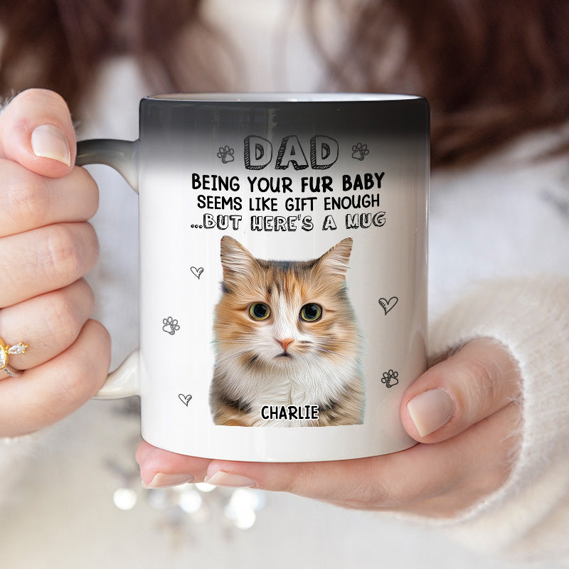 Mug personnalisé à changement de couleur pour chien et chat, avec photo personnalisée, idéal pour les propriétaires et les amoureux des animaux.