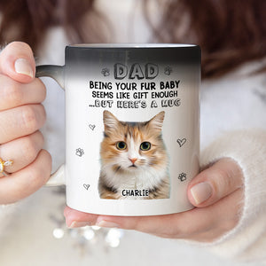 Mug personnalisé à changement de couleur pour chien et chat, avec photo personnalisée, idéal pour les propriétaires et les amoureux des animaux.