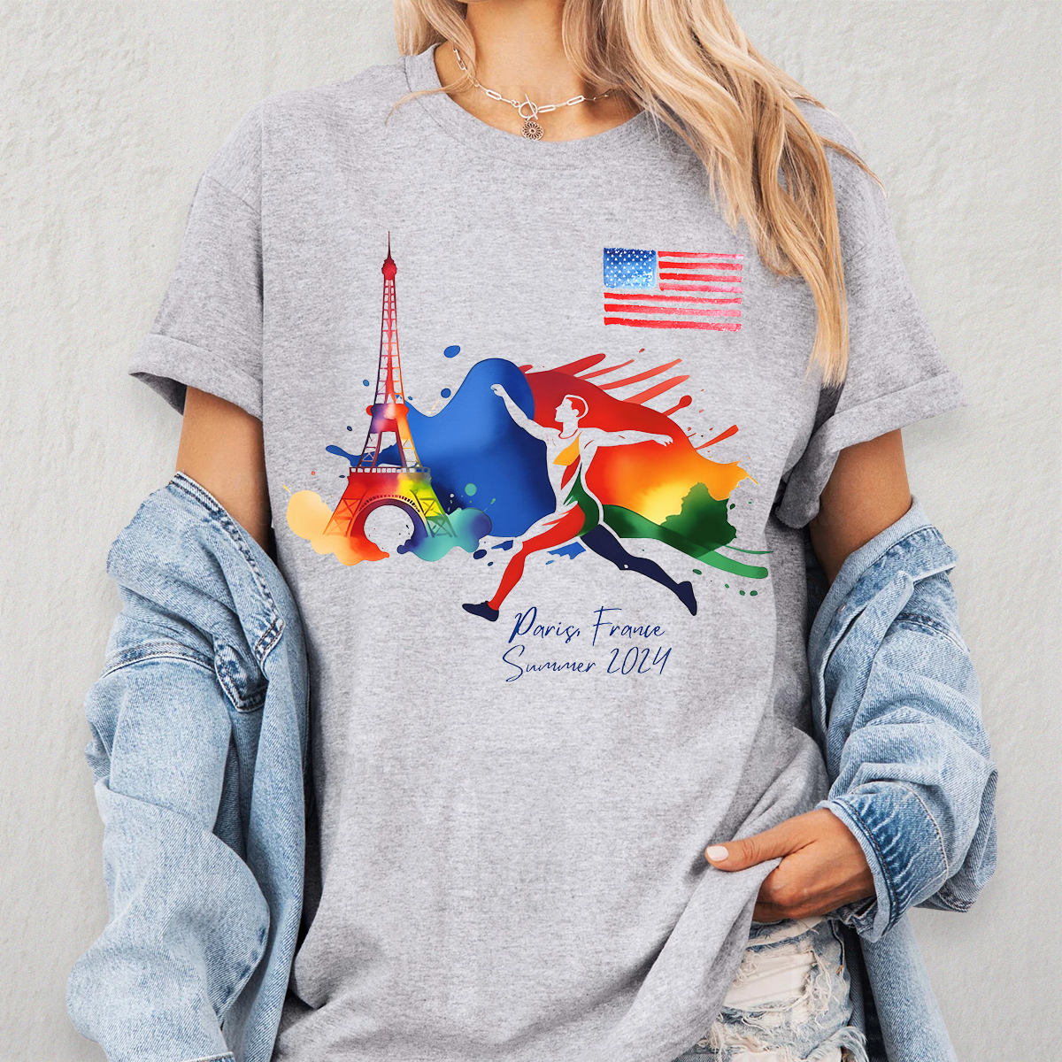 Pour commencer, commencez ! T-shirt, sweat à capuche et sweat-shirt des Jeux olympiques ! Vacances olympiques, cadeau pour les membres de la famille et les meilleurs amis