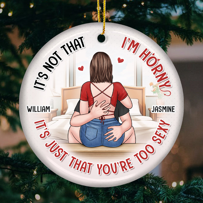 Deux têtes, un cœur – Ornement personnalisé pour couple – Forme ronde en céramique – Cadeau de Noël pour mari et femme, anniversaire