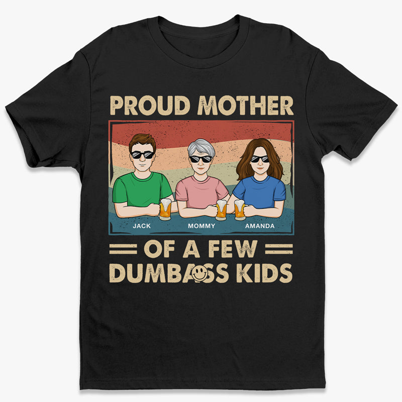 Fière maman de plusieurs enfants - T-shirt, sweat à capuche et sweat-shirt unisexe personnalisé pour la famille - Cadeau pour maman