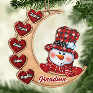 Une maison a besoin d'une grand-mère - Ornement personnalisé pour la famille - Forme en bois personnalisée - Cadeau de Noël pour grand-mère
