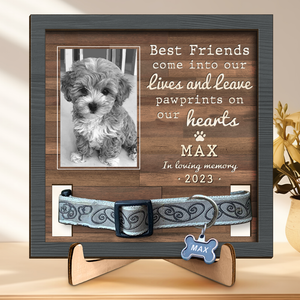 Photo personnalisée « Nous t'avons aimé toute ta vie » - Plaque commémorative personnalisée pour la perte d'un animal de compagnie, cadre avec support - Cadeau de condoléances pour les propriétaires d'animaux et les amoureux des animaux