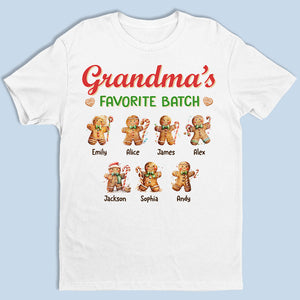 Lot préféré de grand-mère - T-shirt, sweat à capuche et sweat-shirt unisexe personnalisé pour la famille - Cadeau de Noël pour grand-mère