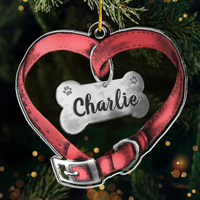 Ensemble pour toujours, jamais séparés - Ornement commémoratif personnalisé - Forme personnalisée en acrylique - Cadeau de Noël, cadeau de condoléances pour les propriétaires d'animaux et les amoureux des animaux