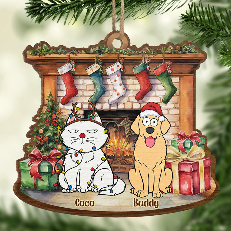 Joyeux anniversaire ! Décoration personnalisée pour chien et chat ! En bois, forme personnalisée ! Cadeau de Noël pour les propriétaires et les amoureux des animaux.