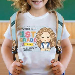 Attention, j'arrive - T-shirt enfant personnalisé - Cadeau pour enfant, cadeau de rentrée scolaire