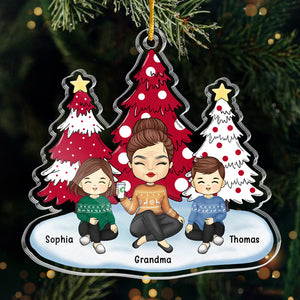 Joyeux Noël à mon petit lutin - Décoration personnalisée pour la famille - Acrylique - Cadeau de Noël pour les membres de la famille