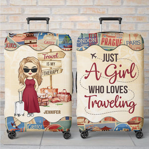 Let's Go Everywhere - Housse de bagage personnalisée pour voyage - Cadeau de vacances, cadeau pour les amateurs de voyages d'aventure