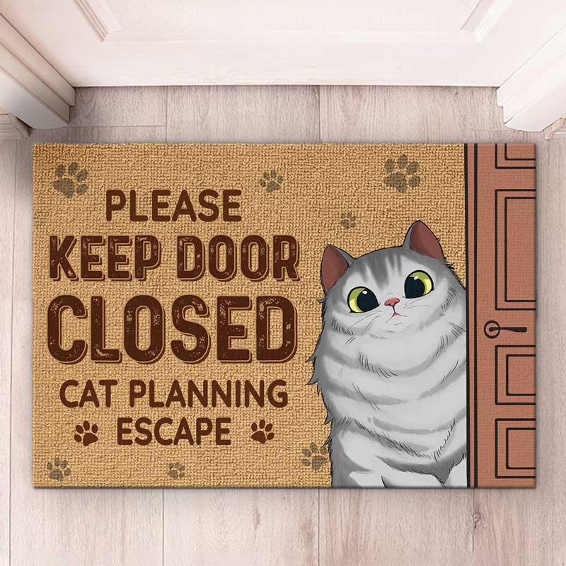Les chats nous choisissent, ils ne nous appartiennent pas ! Tapis décoratif personnalisé pour chat ! Cadeau de pendaison de crémaillère pour les propriétaires et les amoureux des animaux.