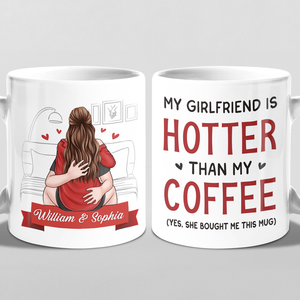 Tu es mon endroit heureux - Tasse personnalisée pour couple - Cadeau pour mari et femme, anniversaire