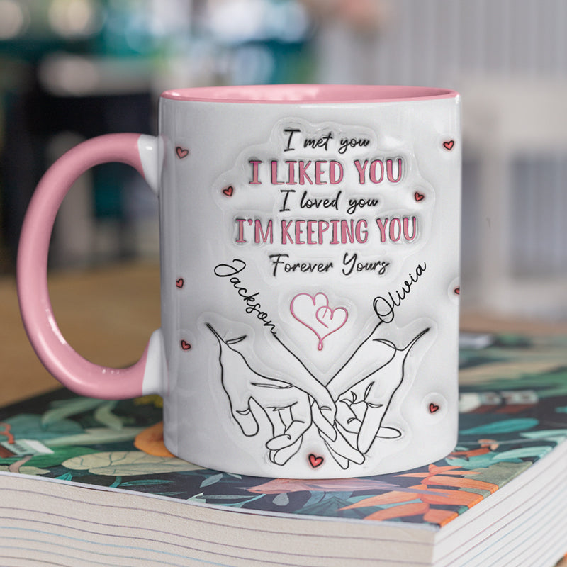 De notre premier baiser jusqu'à notre dernier souffle - Tasse personnalisée pour couple - Cadeau pour mari et femme, anniversaire