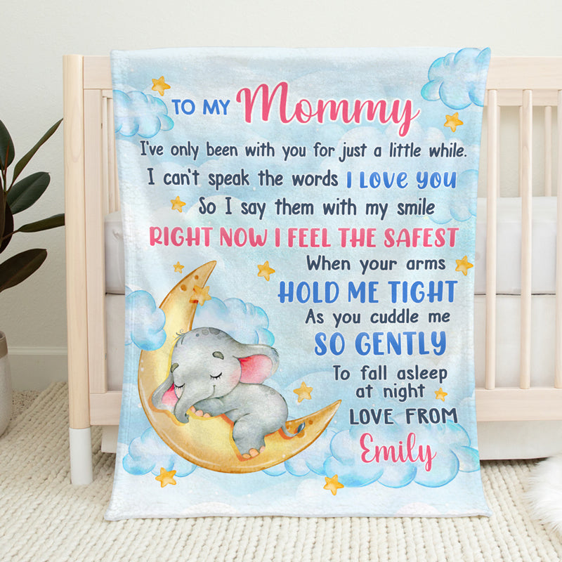 Tu es aimé, mon petit - Couverture personnalisée pour la famille - Cadeau de fête prénatale, cadeau de Noël pour la première maman