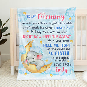 Tu es aimé, mon petit - Couverture personnalisée pour la famille - Cadeau de fête prénatale, cadeau de Noël pour la première maman