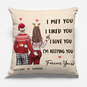 Coussin personnalisé pour couple - Cadeau de Noël pour mari et femme, anniversaire