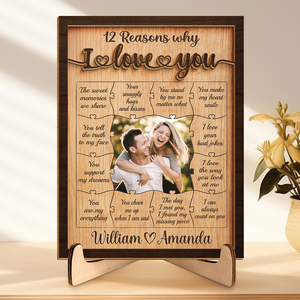 Photo personnalisée « Tout ce à quoi je pense, c'est toi » – Plaque en bois personnalisée à 2 couches avec support pour couple – Cadeau de pendaison de crémaillère pour mari et femme, anniversaire