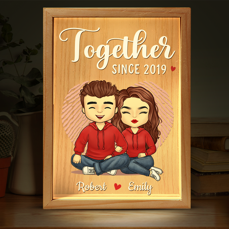 C'était le coup de foudre, le dernier regard, le regard éternel - Cadre photo personnalisé pour couple - Cadeau pour mari et femme, anniversaire