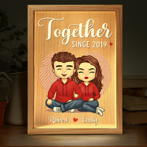C'était le coup de foudre, le dernier regard, le regard éternel - Cadre photo personnalisé pour couple - Cadeau pour mari et femme, anniversaire