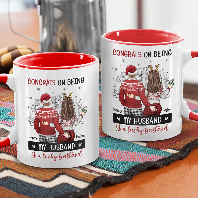 Mon amour est plus chaud que mon café - Tasse personnalisée pour couple - Cadeau de Noël pour mari et femme, anniversaire