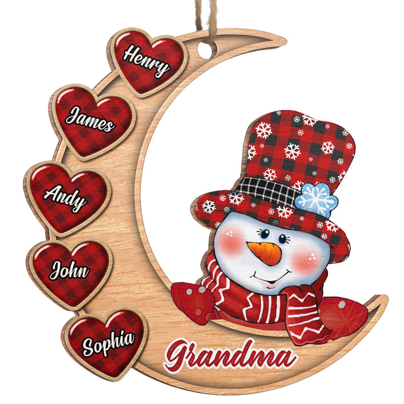 Une maison a besoin d'une grand-mère - Ornement personnalisé pour la famille - Forme en bois personnalisée - Cadeau de Noël pour grand-mère