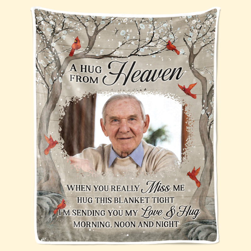 Couverture photo personnalisée « Je t'aime pour toujours » - Cadeau de Noël, souvenir de condoléances pour les membres de la famille